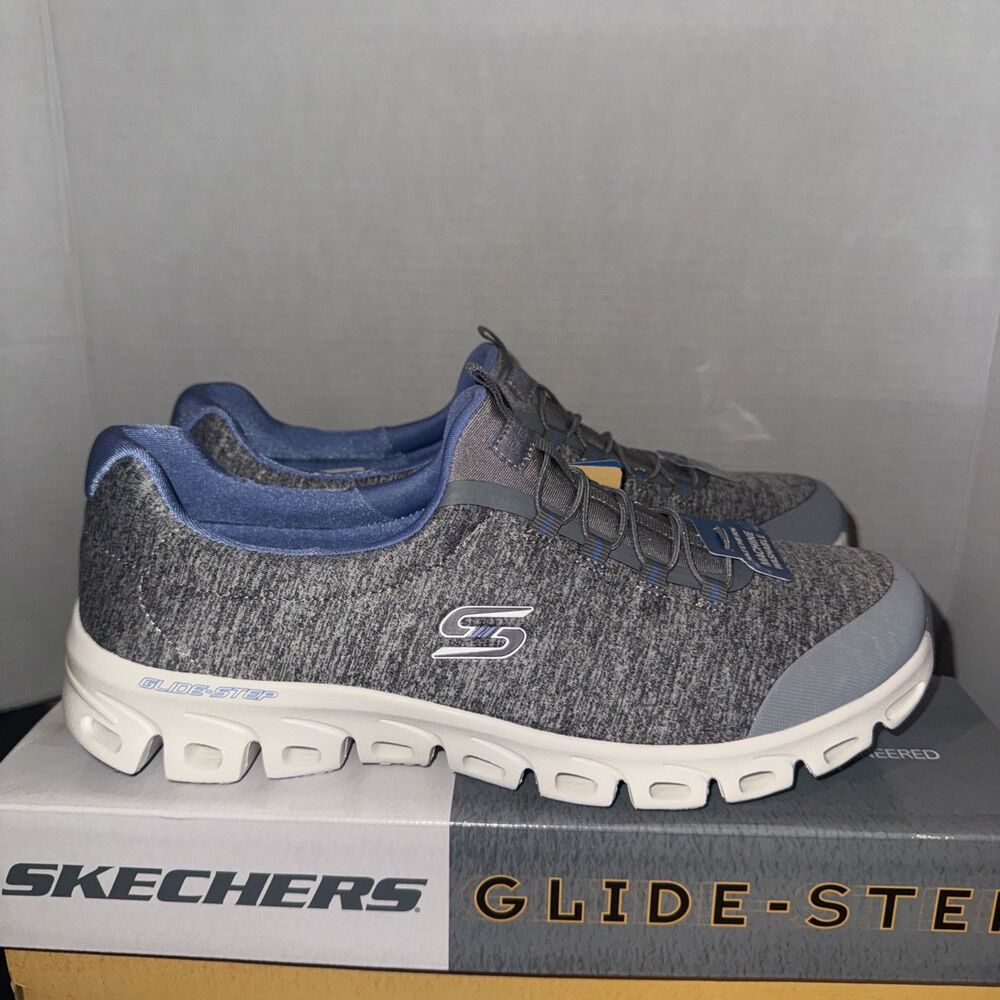 Skechers Glide Step Persistence Size 10 Gray/Blue 104548W/GYBL